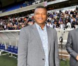 Marcel Desailly au Parc des Princes, à Paris, à l'occasion du jubilé du footballeur Bernard Lama, samedi 11 juin 2011.
