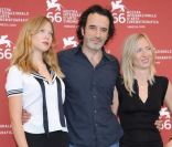 Léa Seydoux, Bruno Todeschini et Jessica Hausner lors de la présentation du film Lourdes au festival de Venise en 2009