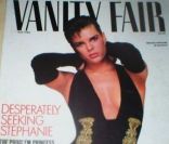Stéphanie de Monaco en couverture du  Vanity Fair  de juillet 1985.