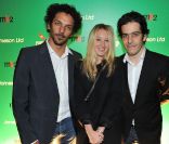 Tomer Sisley, Ludivine Sagnier et Elisha Karmitz lors de la soirée Take it Irish organisée par MK2 et la marque de whisky Jameson au Social Club à Paris le 7 juin 2011