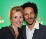 Julie Gayet et Tomer Sisley lors de la soirée Take it Irish organisée par MK2 et la marque de whisky Jameson au Social Club à Paris le 7 juin 2011