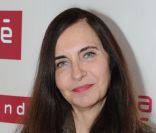 Nathalie Garçon lors de l'inauguration de la nouvelle boutique André, dans le 6e arrondissement de Paris.