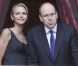 Charlene Wittstock et le prince Albert de Monaco assistent aux fêtes de la Saint-Jean à une semaine de leur mariage (les 1e et 2 juillet prochain). Monaco, 23 juin 2011