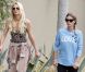 Paris Hilton en pleine séance de footing avec sa soeur Nicky dans les rues de Los Angeles le 17 juin 2011