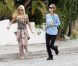 Paris Hilton en pleine séance de footing avec sa soeur Nicky dans les rues de Los Angeles le 17 juin 2011