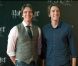 James et Oliver Phelps lors d'un photocall pour la promotion de Harry Potter et les Reliques de la mort - partie II, à Madrid le 27 juin 2011