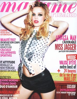 Georgia May Jagger en couverture de Madame Figaro