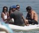 Eva Longoria et Eduardo Cruz en bateau au large de Marbella, le 3 juillet 2011.
