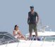Eva Longoria et Eduardo Cruz en bateau au large de Marbella, le 3 juillet 2011.