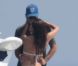 Eva Longoria et Eduardo Cruz en bateau au large de Marbella, le 3 juillet 2011.