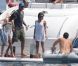 Eva Longoria et Eduardo Cruz en bateau au large de Marbella, le 3 juillet 2011.