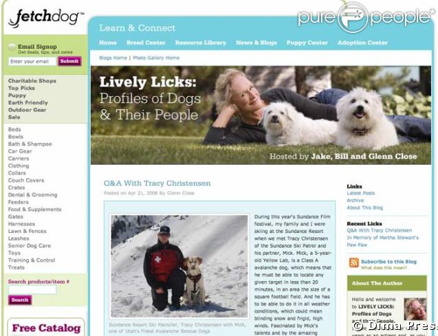 Site Fetchdog de Glenn Close