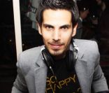 Le Dj Francais Michaël Canitrotlors d'une soirée organisée à la Terrazza Martini, lieu éphémère installé sur les toits de Paris. Juillet 2011 