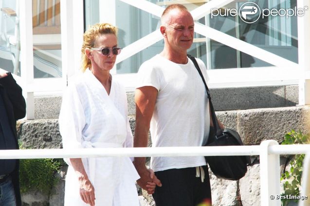 Sting et sa femme Trudie Styler au Festival du film d'Ischia, le 11 juillet 2011
