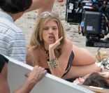 AnnaLynne McCord sur le tournage de la saison 4 de  90210 , à Los Angles, le 12 juillet 2011.