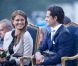  Toujours beaucoup de complicité entre la princesse Madeleine et le prince Carl Philip de Suède, radieux lors de l'anniversaire de leur soeur Victoria. 
 La princesse Victoria de Suède fêtait le 14 juillet 2011 osn 34e anniversaire, sous la pluie mais dans la bonne humeur, entourée de son époux le prince Daniel, de ses parents le roi Carl GXVI Gustaf et la reine Silvia, de son frère le prince Carl Philip et de sa soeur la princesse Madeleine. 