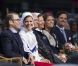 La princesse Victoria de Suède fêtait le 14 juillet 2011 osn 34e anniversaire, sous la pluie mais dans la bonne humeur, entourée de son époux le prince Daniel, de ses parents le roi Carl GXVI Gustaf et la reine Silvia, de son frère le prince Carl Philip et de sa soeur la princesse Madeleine.