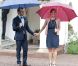  Les parapluies de Solliden. Devant le palais d'été de la famille royale, Victoria et son Daniel ont chassé les nuages à coups de sourires. 
 La princesse Victoria de Suède fêtait le 14 juillet 2011 osn 34e anniversaire, sous la pluie mais dans la bonne humeur, entourée de son époux le prince Daniel, de ses parents le roi Carl GXVI Gustaf et la reine Silvia, de son frère le prince Carl Philip et de sa soeur la princesse Madeleine. 