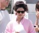 Rachel Bilson sur le tournage du film The to do list à Woodland Hills le 13 juillet 2011 