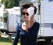 Rachel Bilson sur le tournage du film The to do list à Woodland Hills le 13 juillet 2011 