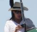 Carla Bruni-Sarkozy, enceinte, fait une balade en golfette avec son mari Nicolas Sarkozy au fort de Brégançon, dans le Var. 15 juillet 2011