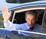 Nicolas Sarkozy arrive au fort de Brégançon, dans le Var. 15 juillet 2011