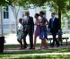 Michelle, Barack Obama et leurs filles : Stylés... pour aller prier