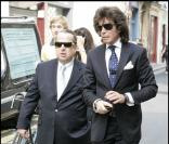 Paul-Loup Sulitzer et Alexandre Zouari aux obsèques de Francine Gargia
