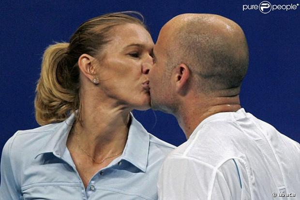 André Agassi et Steffi Graf 