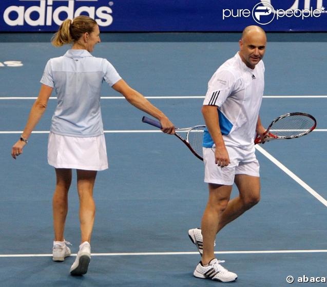 André Agassi et Steffi Graf 