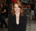 Emma Stone se rend sur le plateau du Late Show With David Letterman à New York, le 3 août 2011