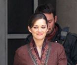 Marion Cotillard durant le tournage de Batman en juillet 2011 à Pittsburg 
