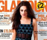 Mila Kunis en couverture de Glamour UK de septembre 2011