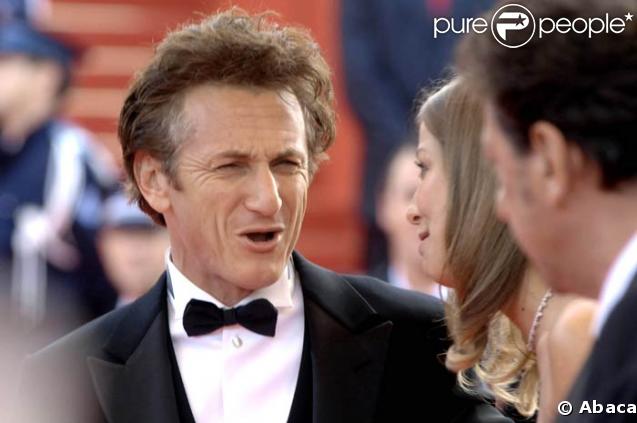 Sean Penn sur le tapis rouge à Cannes, le 14/05/08