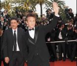 Sean Penn sur le tapis rouge à Cannes, le 14/05/08