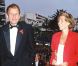 Claire Chazal et Patrick Poivre d'Arvor au festivale de Cannes en 1993 