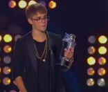 Justin Bieber remporte le prix de la Best Male Video, lors des MTV Video Music Awards 2011, dimanche 28 août 2011.