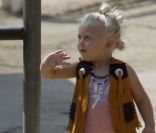 Gwen Stefani et Zuma lors d'une journée équestre à Los Angeles le 13 août 2011