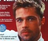 L\'acteur Brad Pitt pose en couverture du magazine <em>Film Review </em>en février 1996.<br />