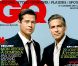 Les deux grands acteurs et amis Brad Pitt et George Clooney posent pour le magazine GQ . Décembre 2008.