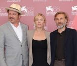 John C. Reilly, Kate Winslet et Christoph Waltz lors du photocall du film Carnage au festival de Venise le 1er septembre 2011