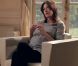 Carla Bruni-Sarkozy, enceinte de son époux le président Nicolas Sarkozy, accorde un entretien exclusif à l'émission Sept à Huit diffusée sur TF1 le dimanche 4 septembre 2011.