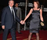 Cécilia et Richard Attias, à Marrakech, le 5 décembre 2009.