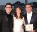Bérénice Bejo, Michel Hazanavicius et Jean Dujardin lors du festival de Cannes 2011
