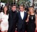 Bérénice Bejo, Michel Hazanavicius, Jean Dujardin et Alexandra Lamy lors du festival de Cannes 2011
