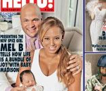 Mel B, son mari Stephen Belafonte et leur fille Madison en couverture de HELLO