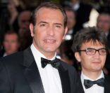 Jean Dujardin et le producteur de <em>The Artist</em> Thomas Langmann, Festival de Cannes, le 15 mai 2011.