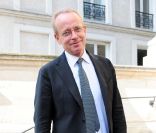Renaud Donnedieu de Vabres lors de la messe en hommage à Roland Petit en l'église St Roch à Paris, le 23 septembre 2011. Le chorégraphe est décédé le 10 juillet dernier à Genève.