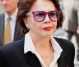 Leslie Caron lors de la messe en hommage à Roland Petit en l'église St Roch à Paris, le 23 septembre 2011. Le chorégraphe est décédé le 10 juillet dernier à Genève.