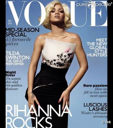 Rihanna en couverture de Vogue UK